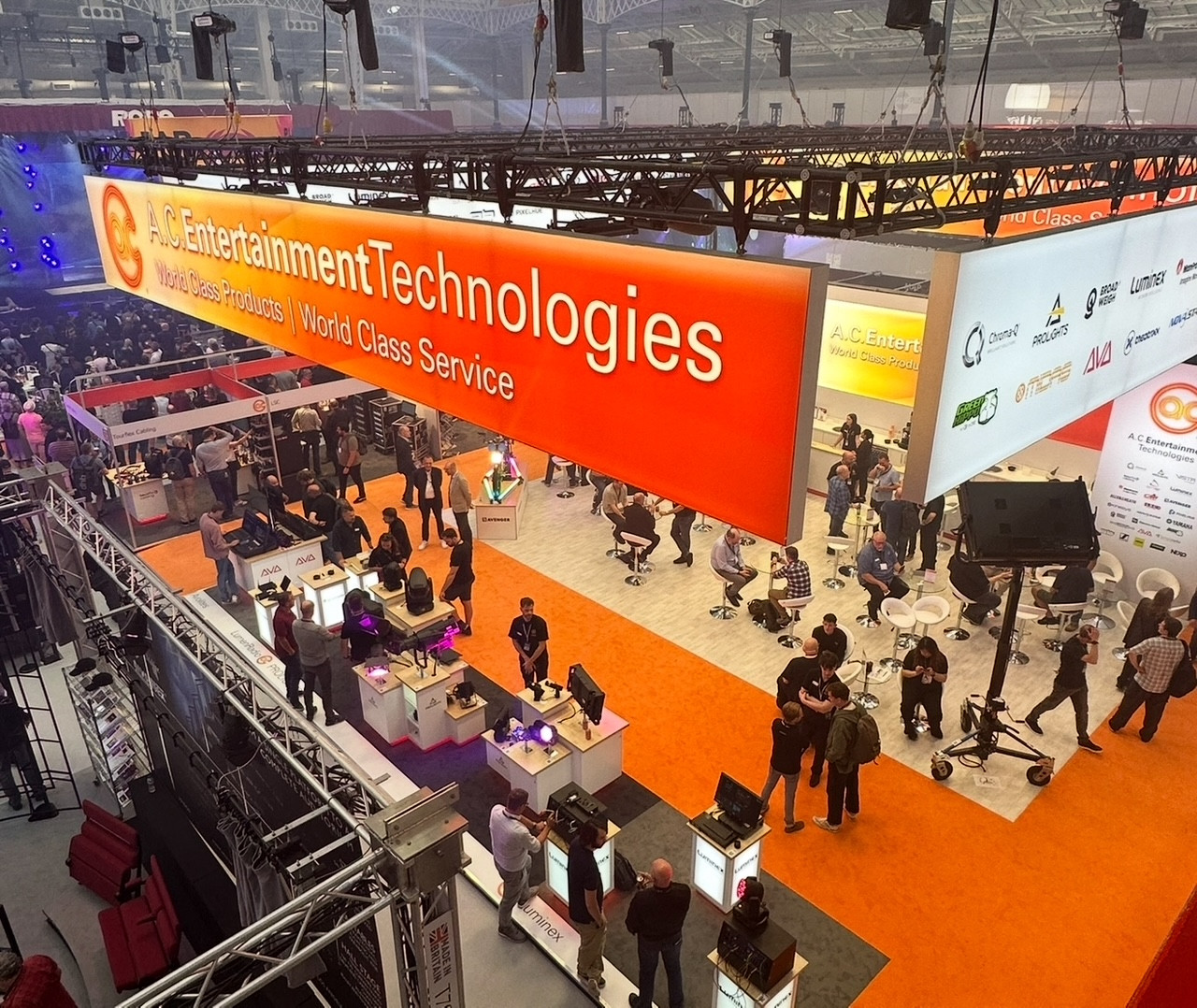Birdseye view of A.C. Entertainment Technologies Plasa Stand