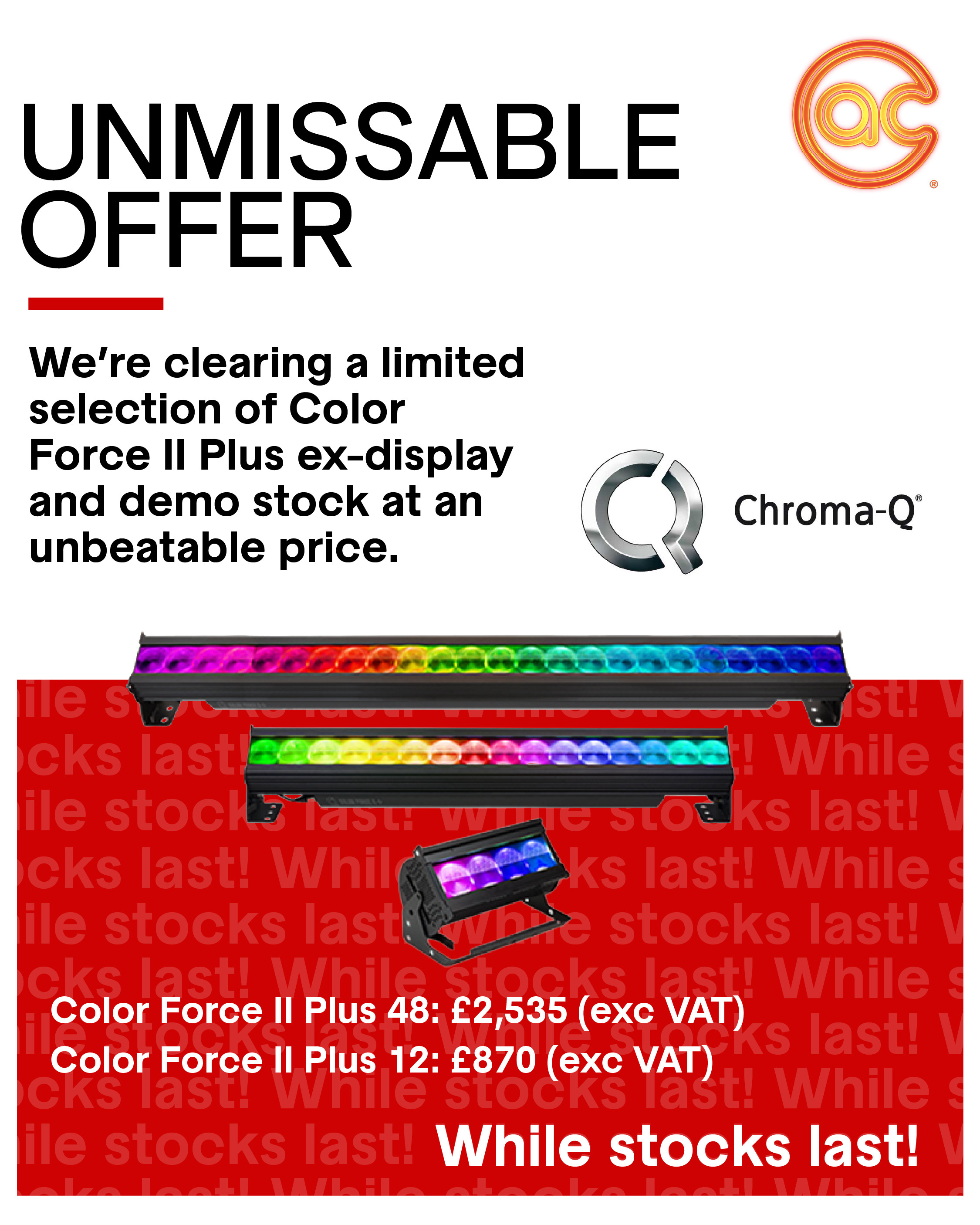Chroma-Q Color Force II Plus clearance sale