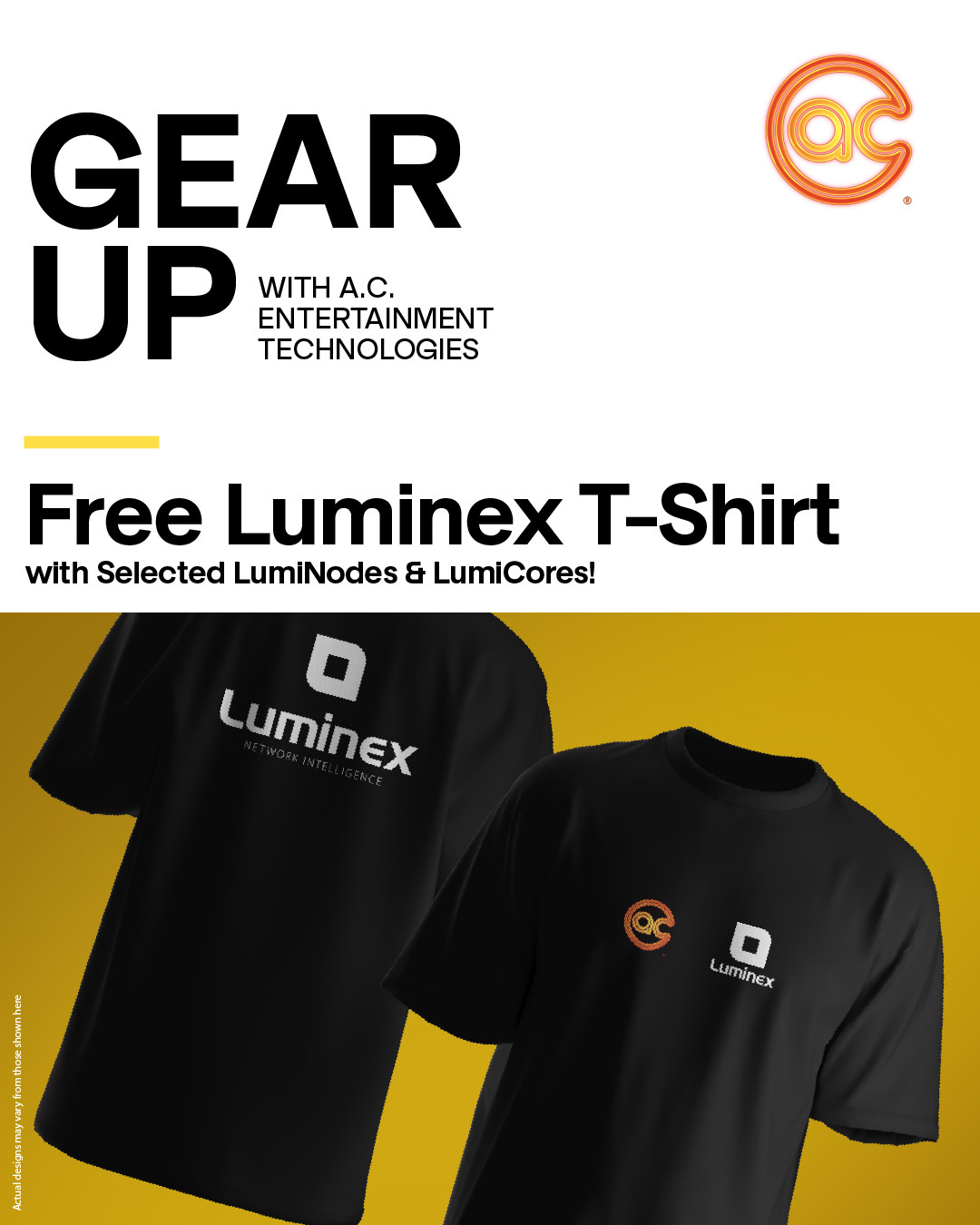 Free Luminex t-shirt with selected LumiCore and LumiNodes purchased in June.