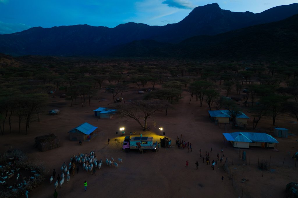 Powerful projection systems and versatile lighting rigs, chosen for its performance in remote locations.