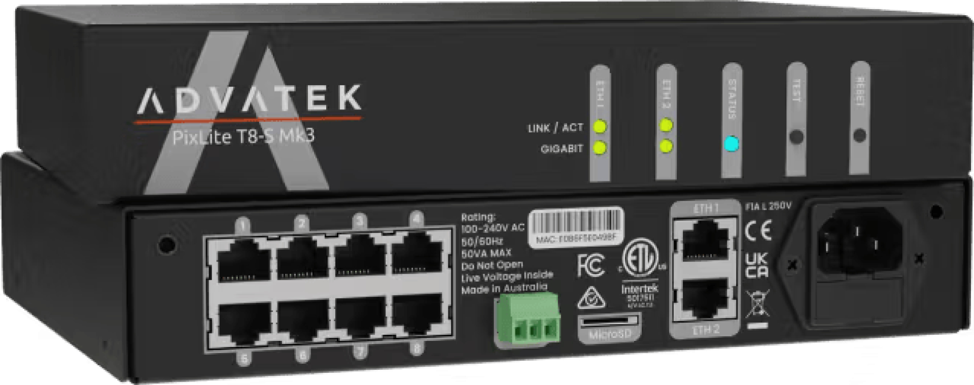 PixLite® T8-S Mk3 long range pixel controller