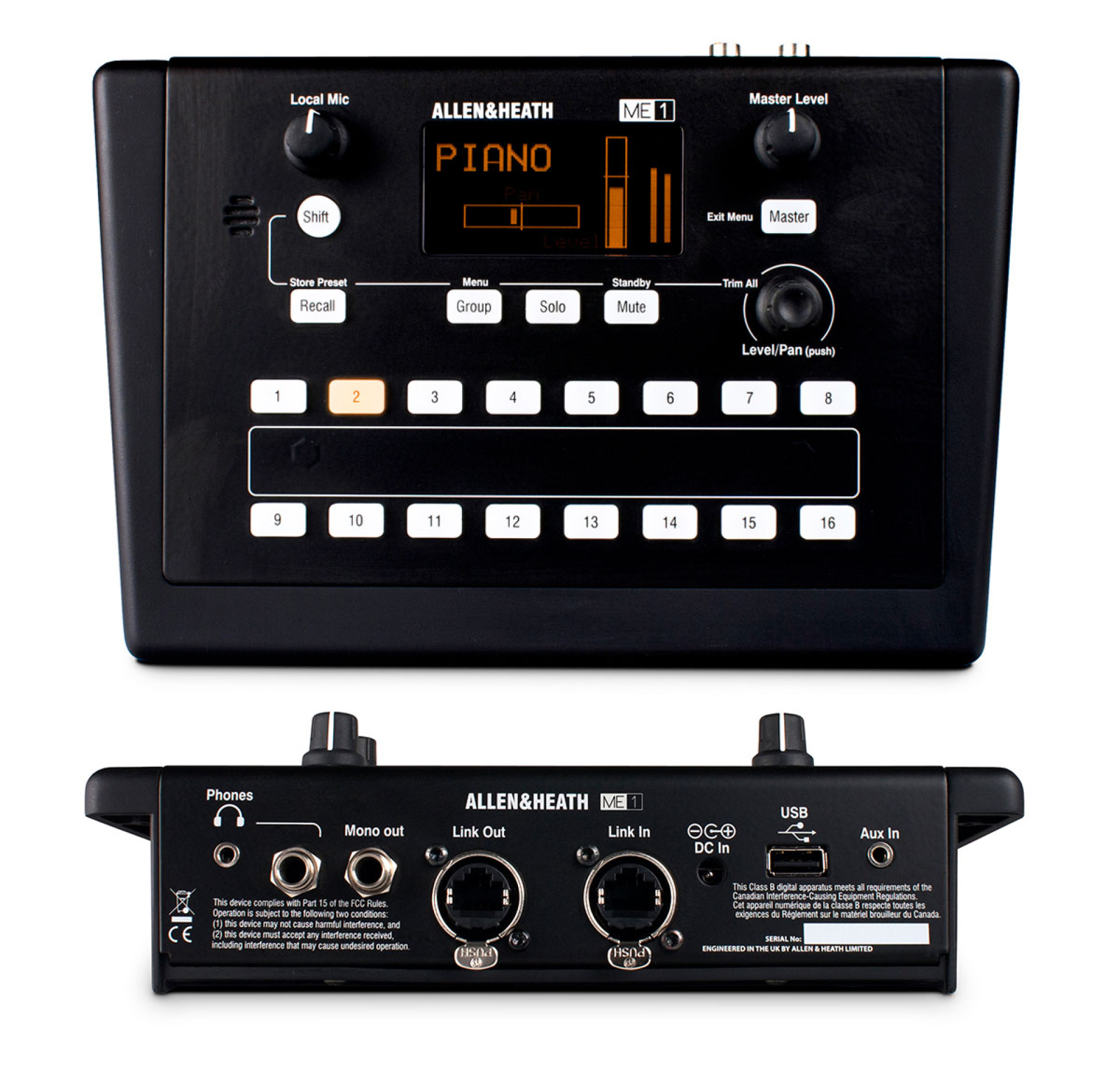 Allen & Heath ME-1 Personal Monitor Mixer
