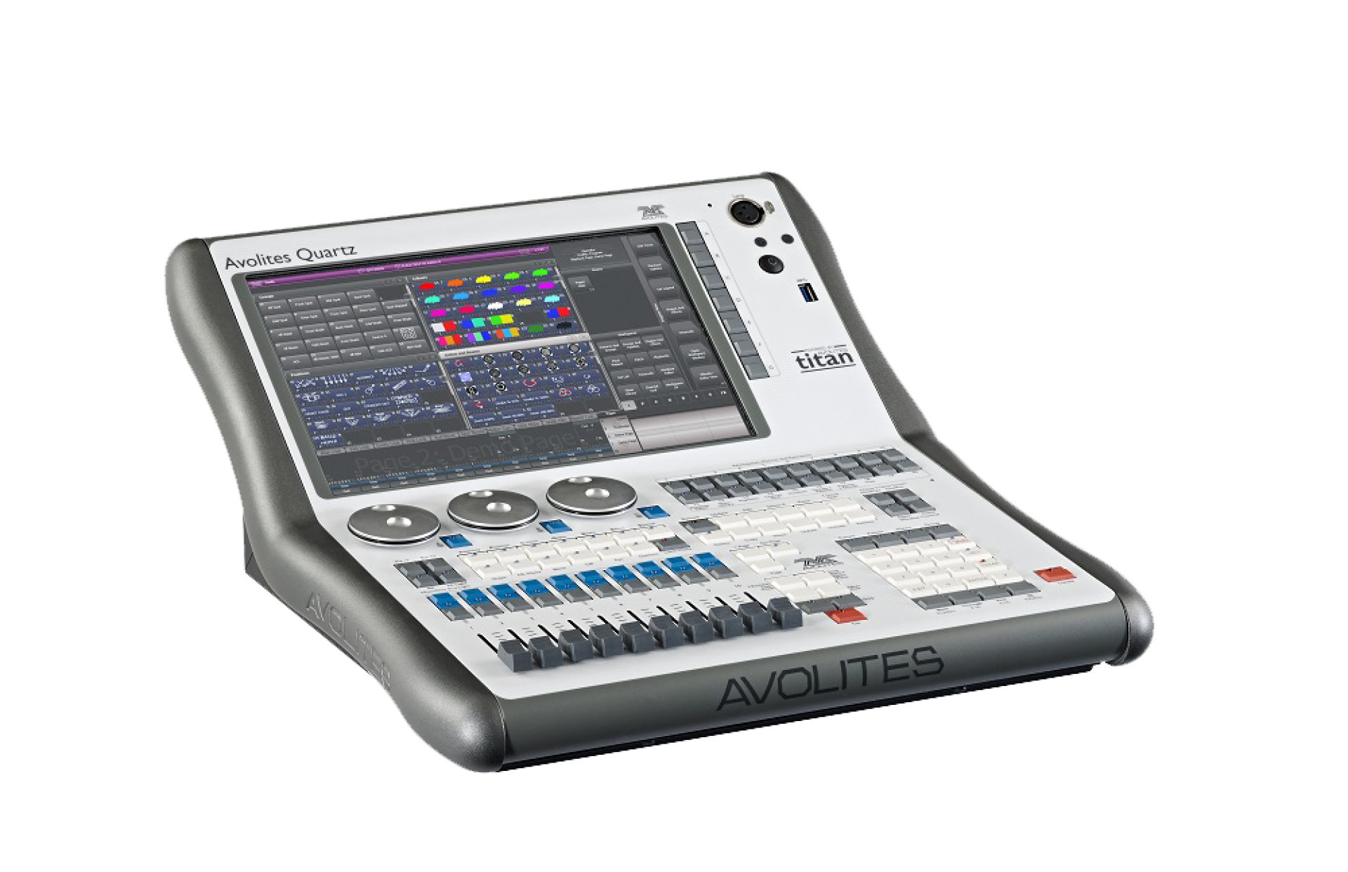 Avolites Quartz - Front angled view | AC-ET