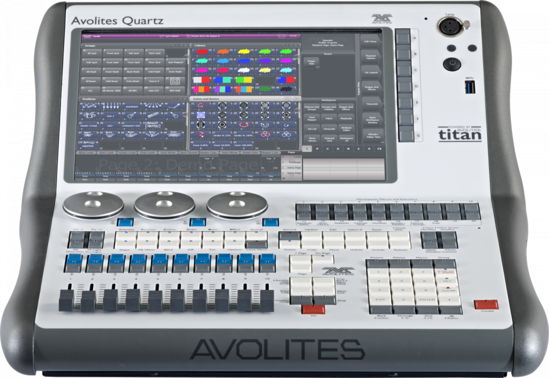 Avolites Quartz - Front view | AC-ET
