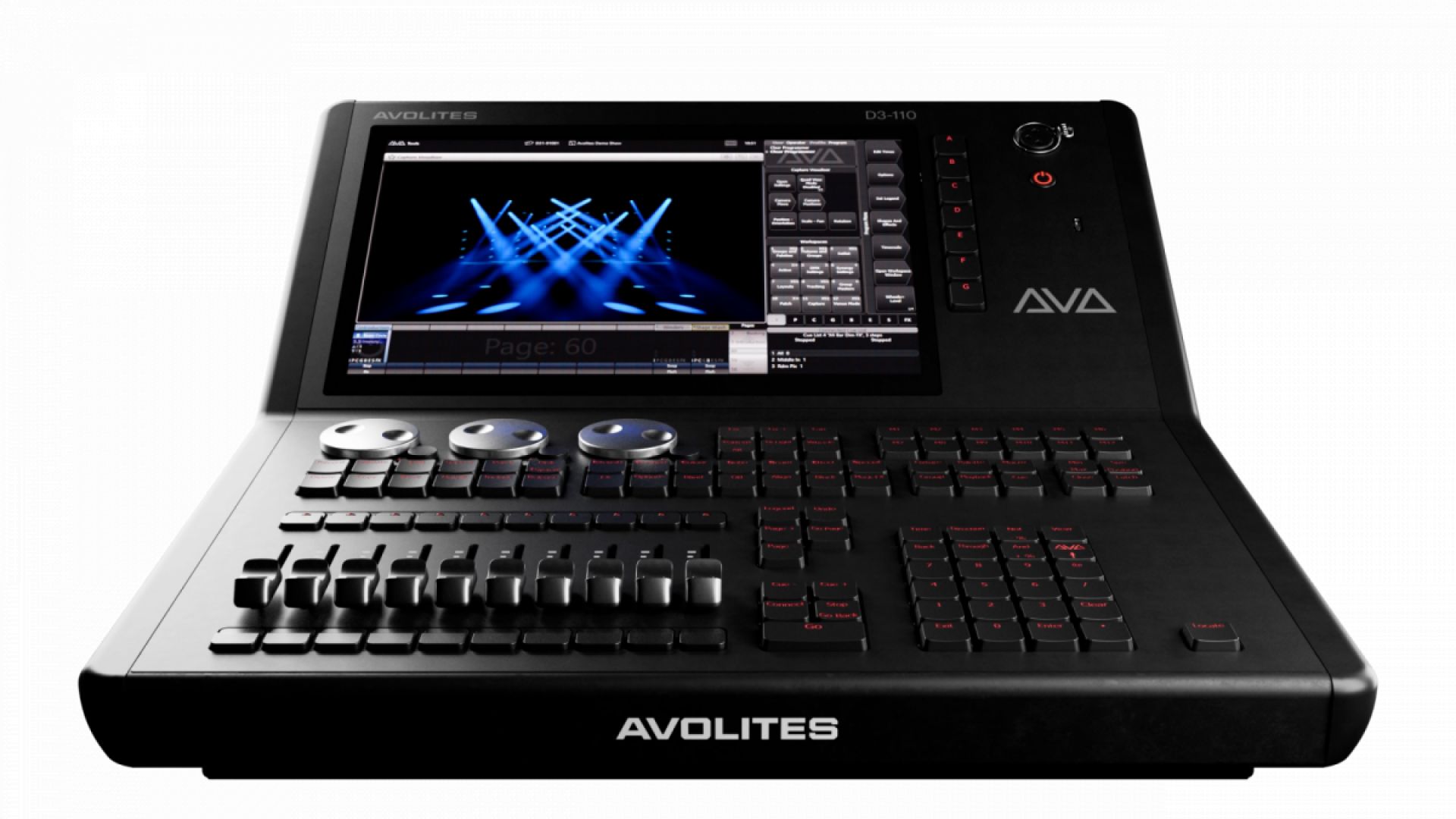 D3-110 - Compact 24U Titan console with touchscreen