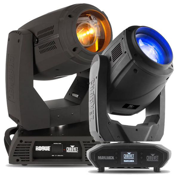 Chauvet Moving Hybrid Lights - Maverick Mk1 Rogue RH1