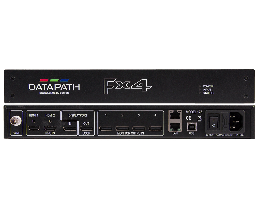 Datapath Fx4 front and back view