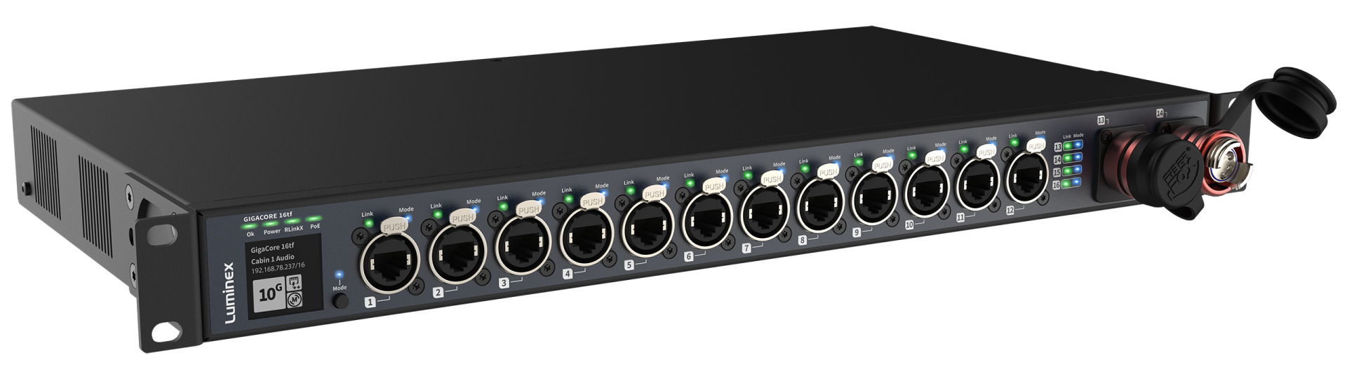 Luminex GigaCore 16tf - front angled