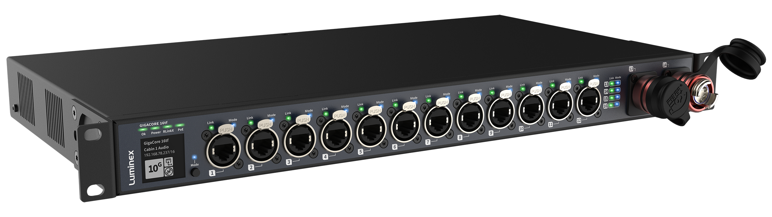 Luminex GigaCore 16tf - front angled