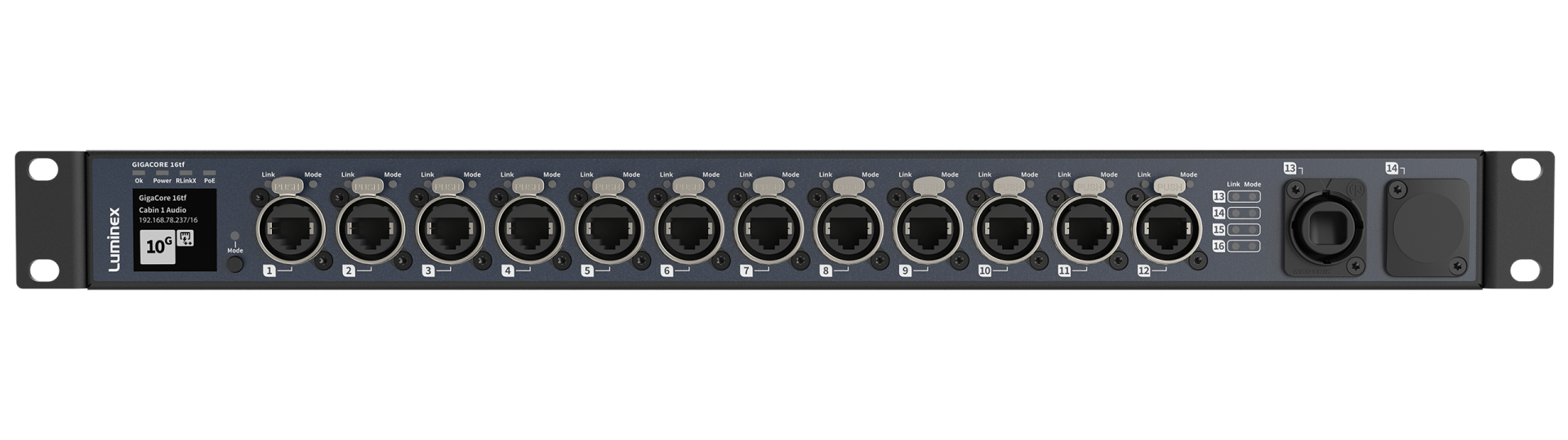 Luminex GigaCore 16tf - straight front