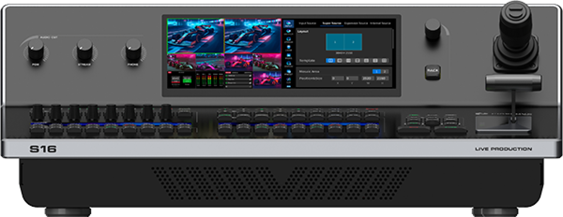 PIXELHUE S16 - front low level view
