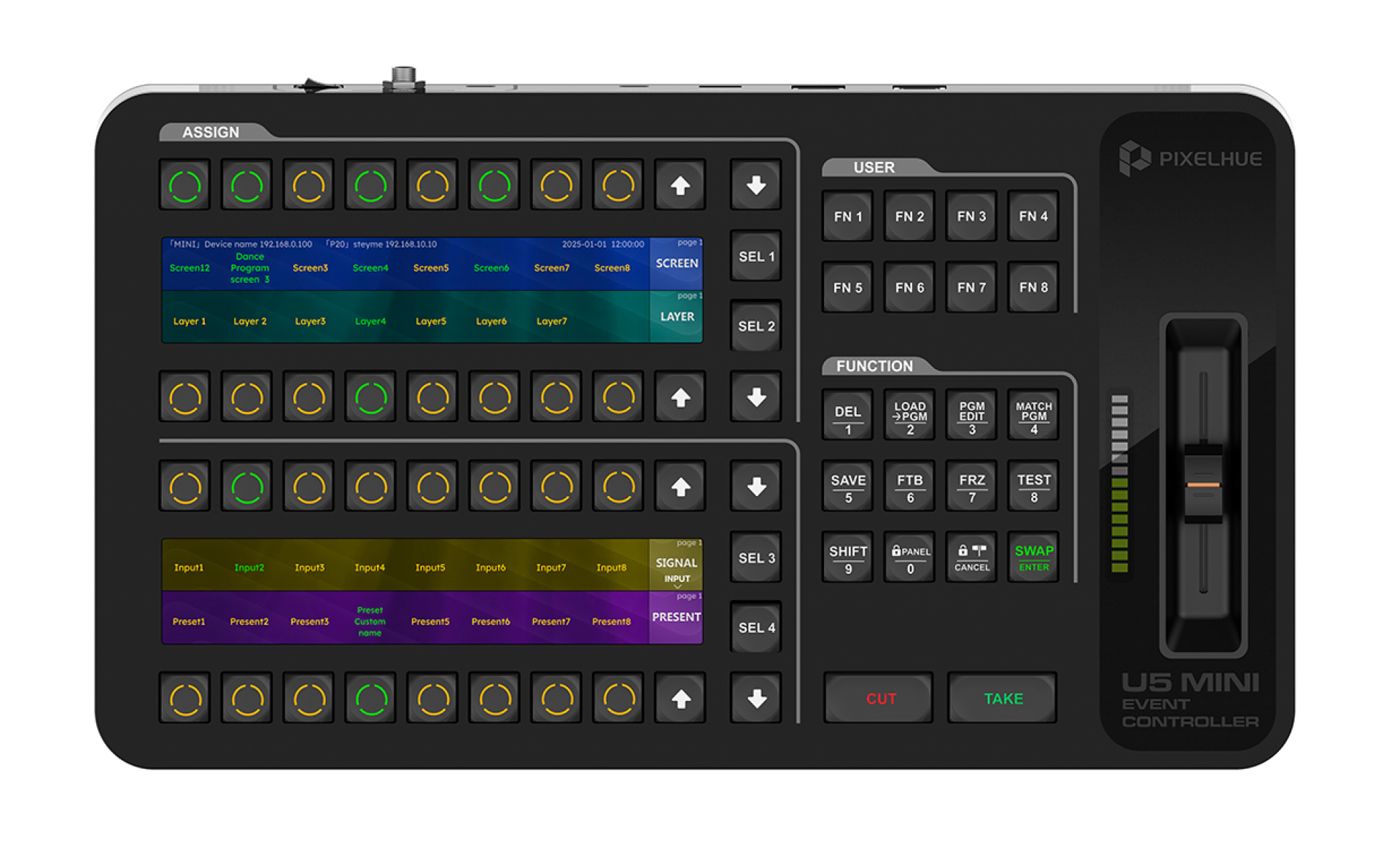 PIXELHUE U5 MINI - fader version