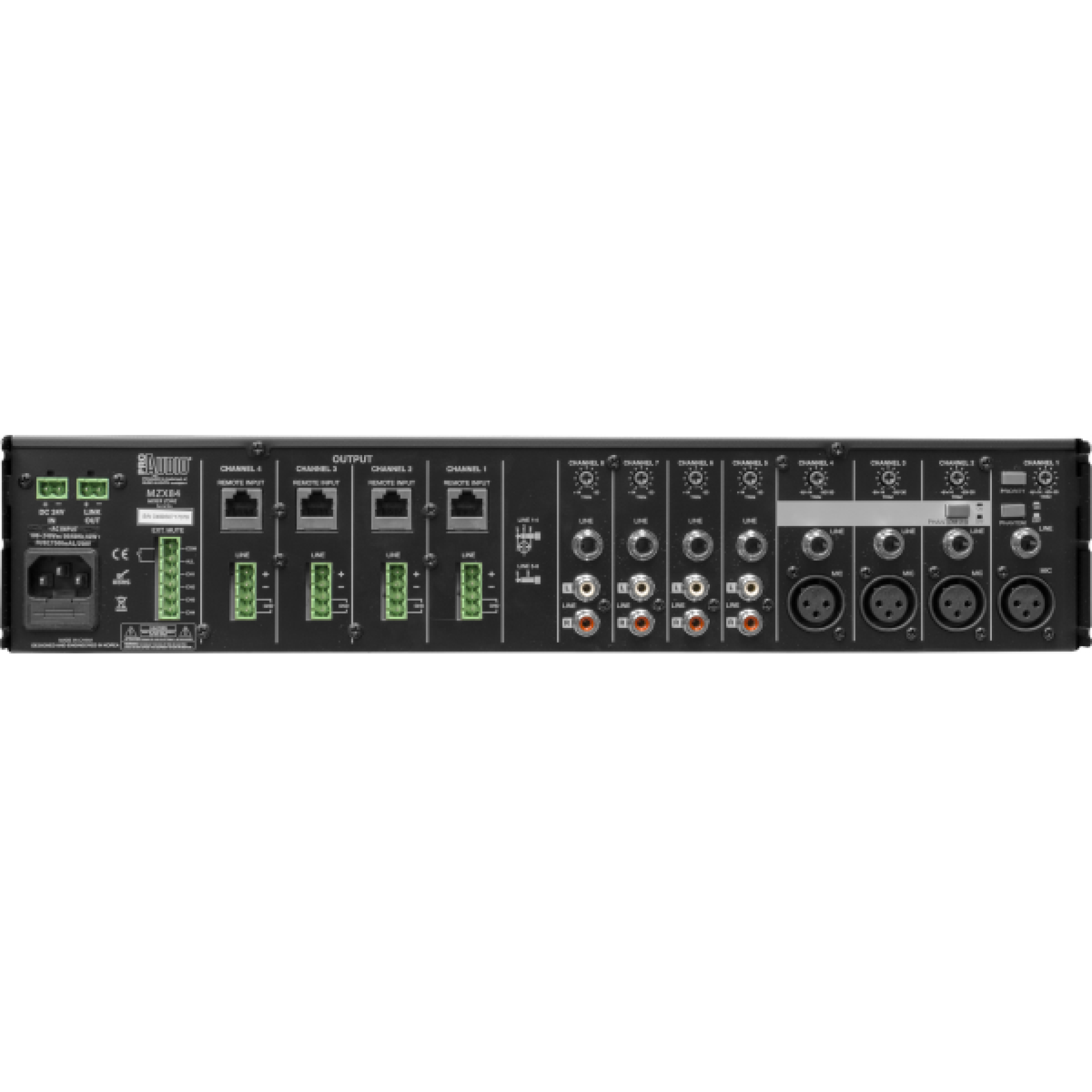 ProAudio Mixer Rear MZX84