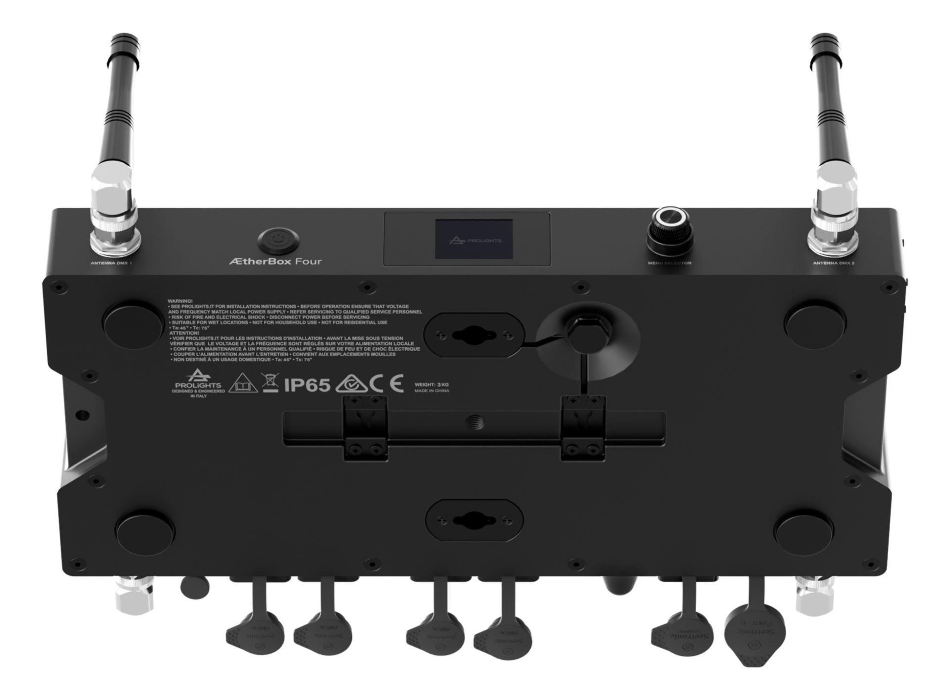 PROLIGHTS AetherBox Four - base view including antennas