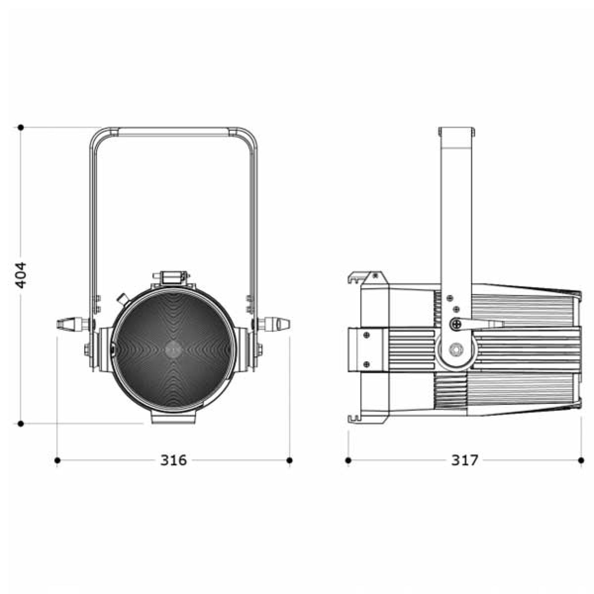 PROLIGHTS EclPar - line drawing