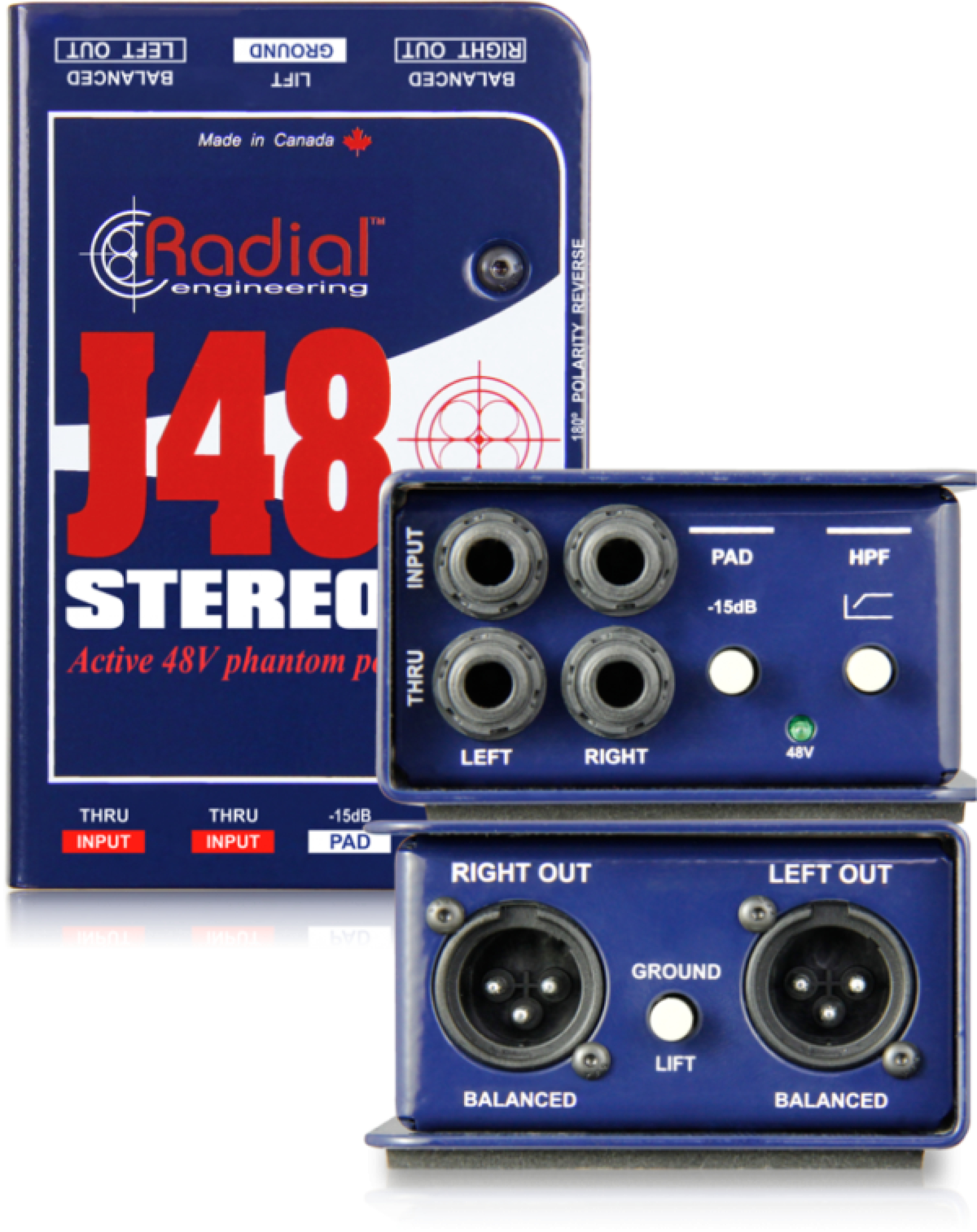 Radial DI Boxes - J48 Stereo