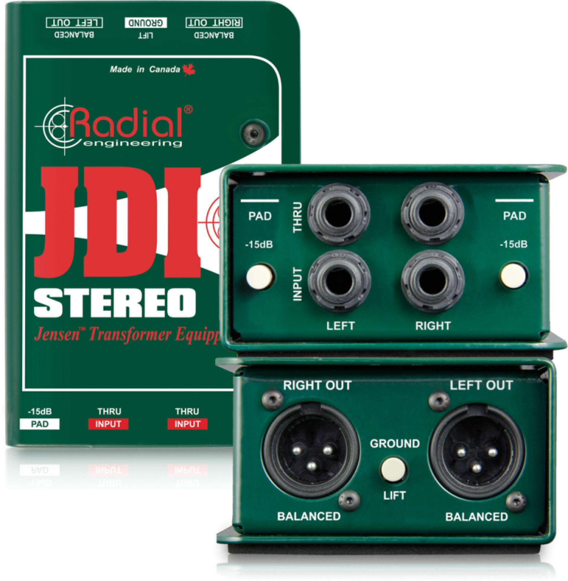 Radial JDI Stereo DI Box