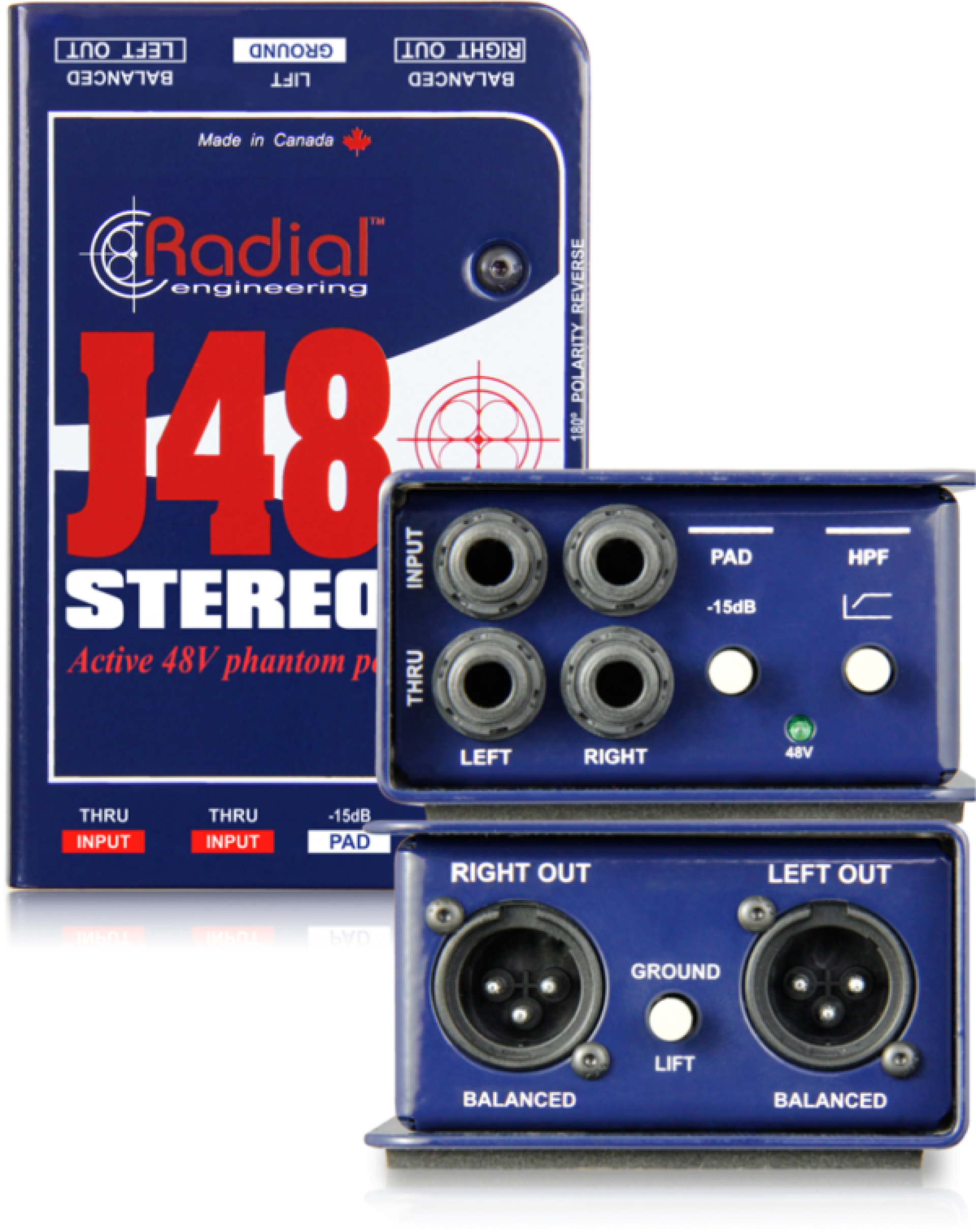 Radial DI Boxes - J48 Stereo