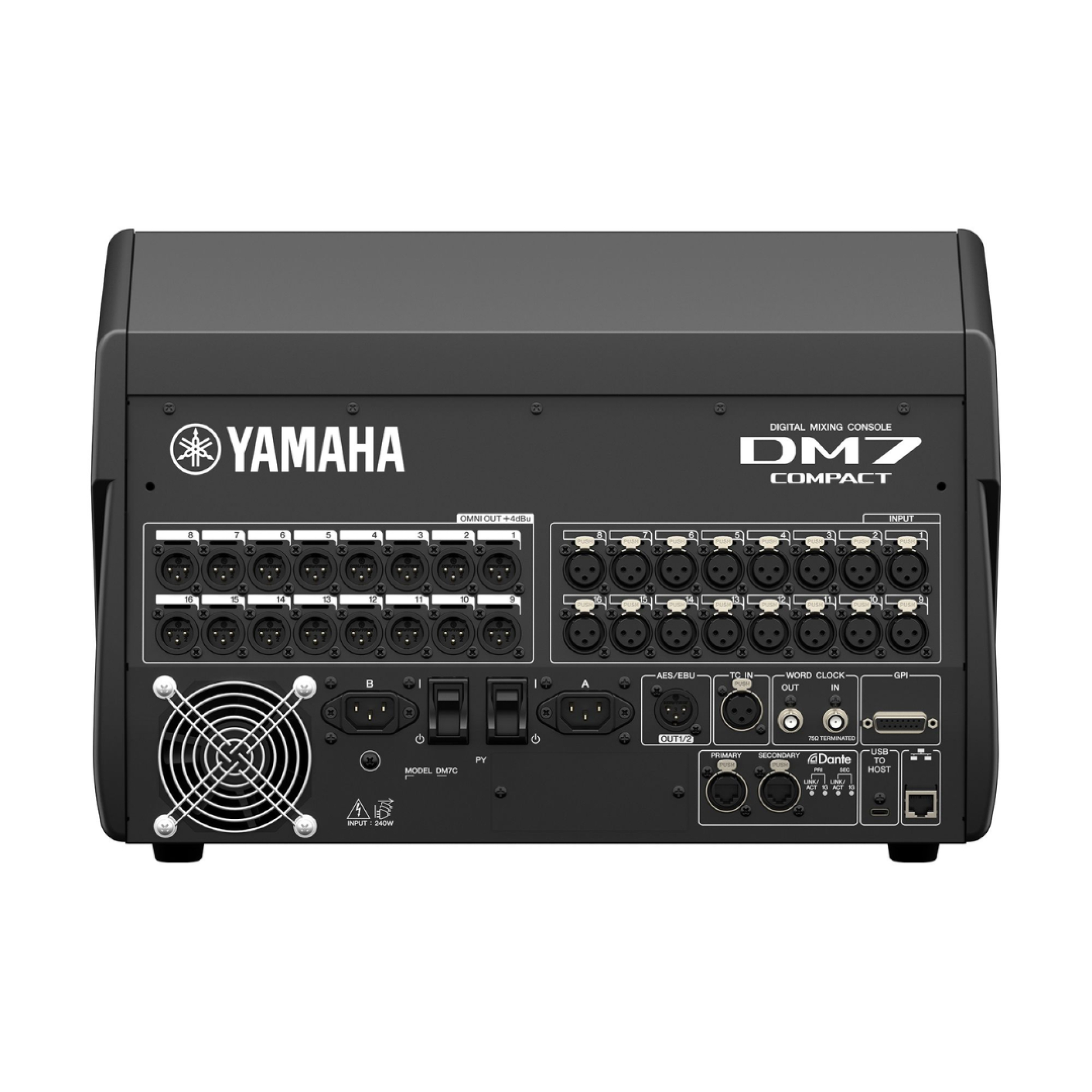 Yamaha DM7 Compact Digital Mixer - Rear